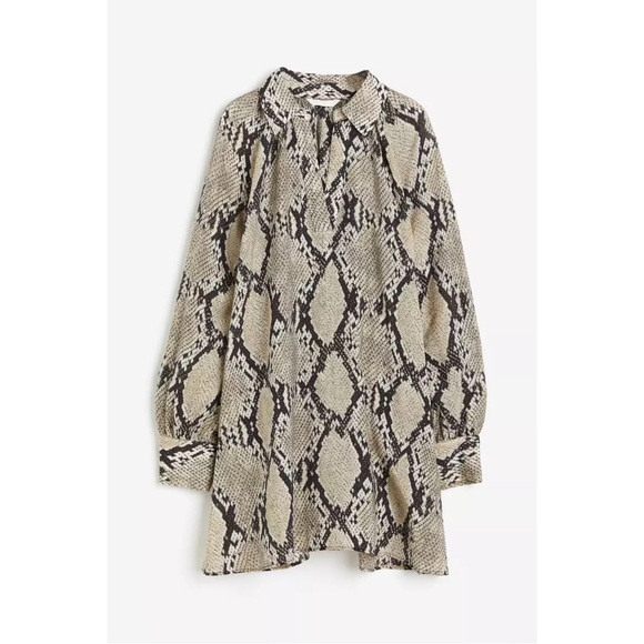 H&M ~Balloon-sleeved Tunic Dress (NWOT) - Picture 2 of 10